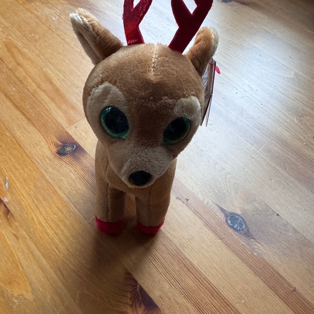 Ty tinsel reindeer nwt
